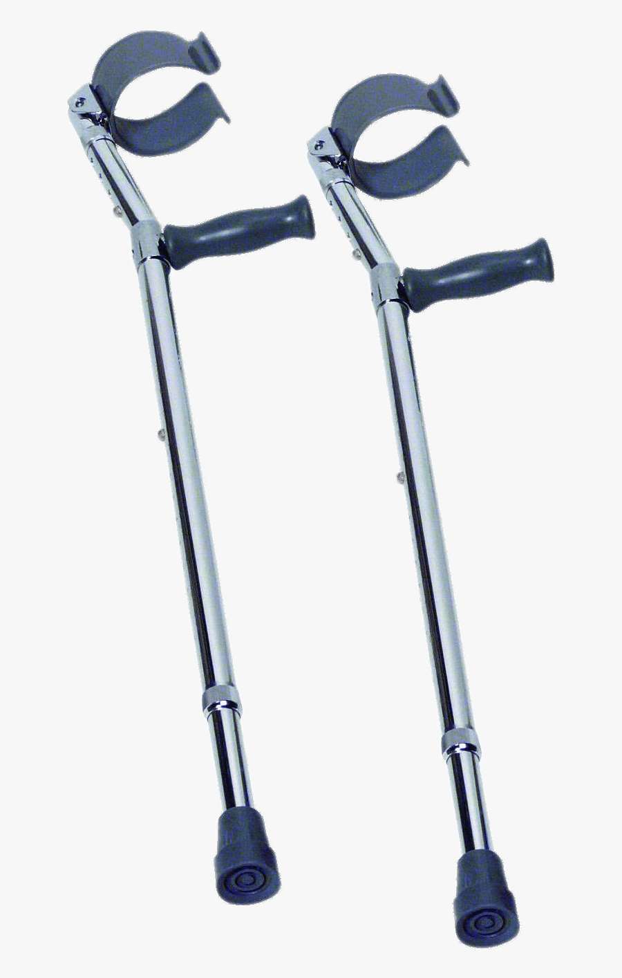 Pair Of Crutches - Walking Stick Knee Support, Transparent Clipart