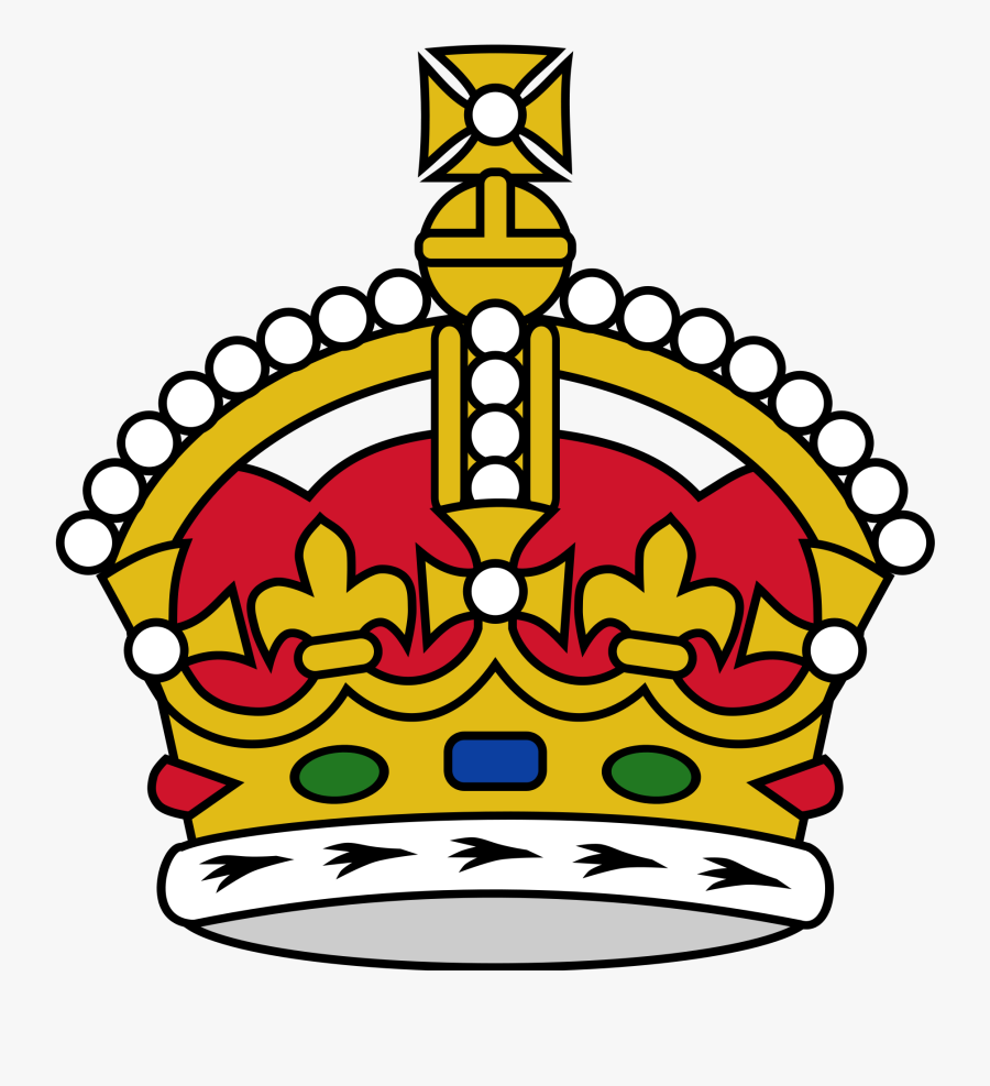 Crowns Clipart Tudor Crown - Queen Elizabeth 2nd Coat Of Arms, Transparent Clipart