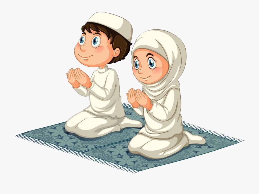Vector Transparent Muslim Praying Clipart - Muslim Girl Praying Png, Transparent Clipart