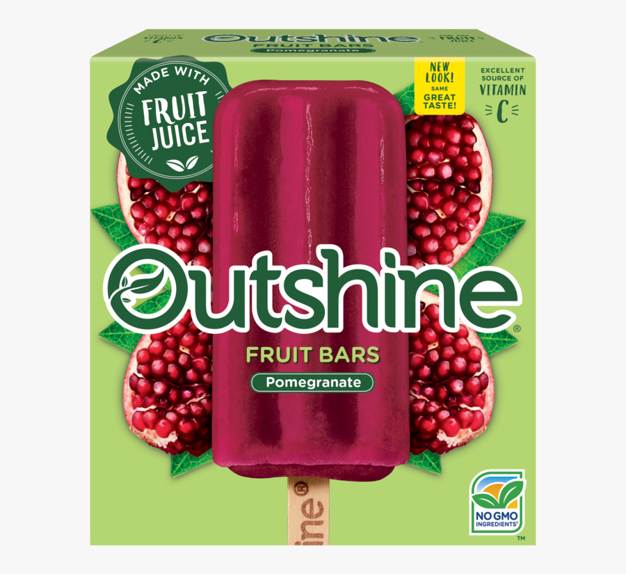 Clip Art Frozen Fruit Bars Outshine - Outshine Pomegranate Popsicles 