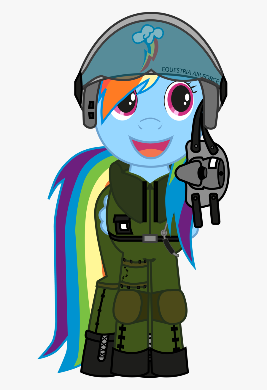 Suit Free On Dumielauxepices - Rainbow Dash Air Force, Transparent Clipart