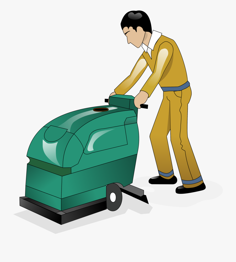 Cleaning Clipart Scrub Floor - Floor Cleaning Clipart, Transparent Clipart