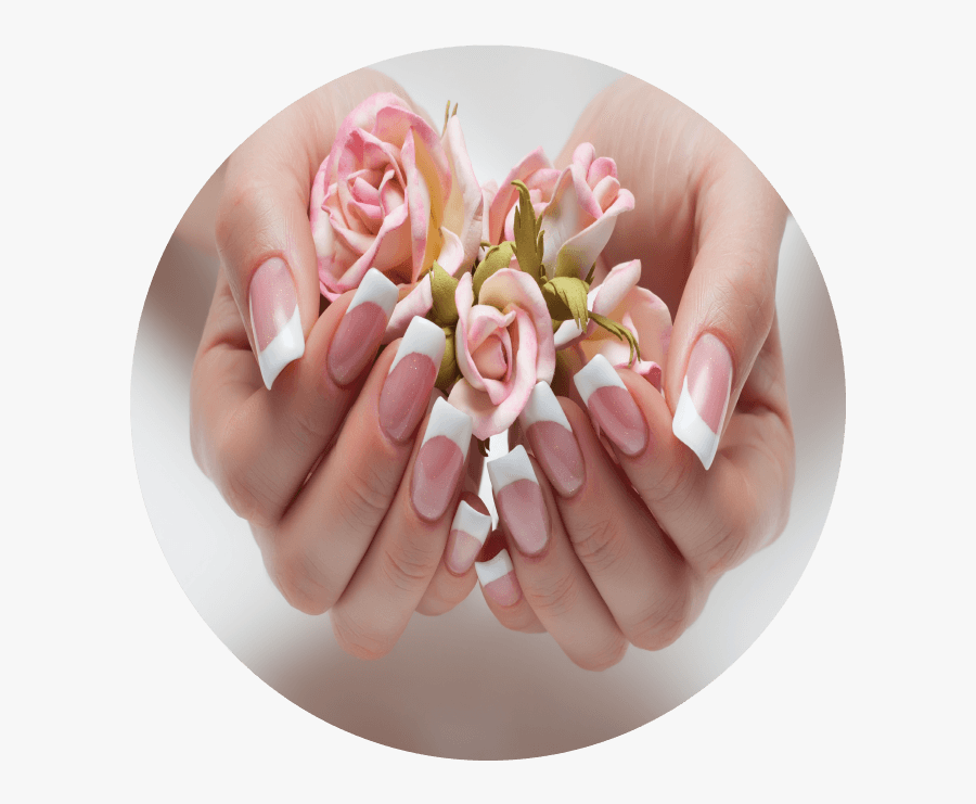 Spa Salon Acrylic Nails - Cut Flowers, Transparent Clipart