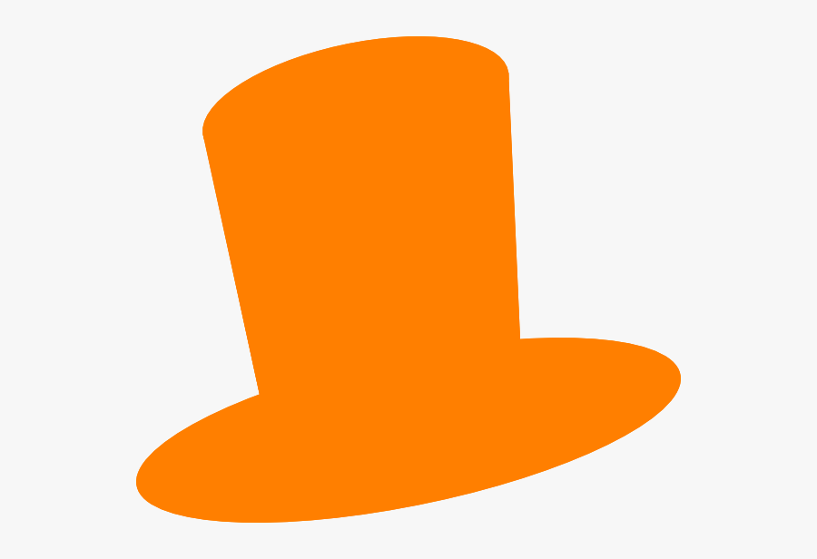 Orange Top Hat Clipart, Transparent Clipart