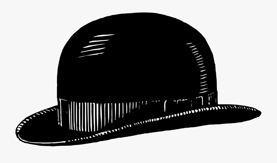 Monochrome Photography,cap,headgear - Bowler Hat Clipart, Transparent Clipart