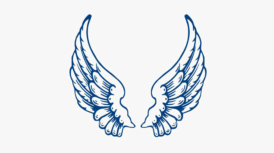 Angel Wings Free Png Image - Navy Blue Angel Wings, Transparent Clipart