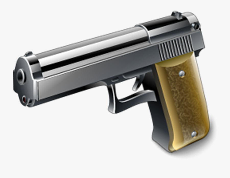 Pistol Handgun Computer Icons Weapon - Gun, Transparent Clipart