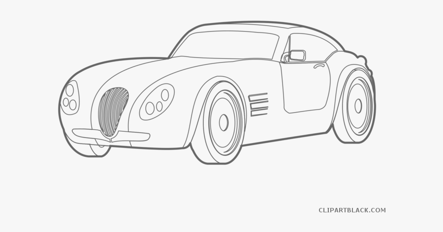 Picture Free Stock Car Outline Clip Art - Car Outline Drawing, Transparent Clipart