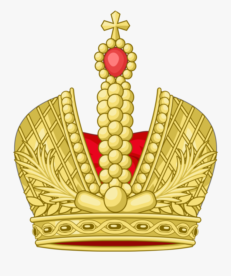 Transparent Gold Tiara Png - Imperial Crown Of Russia Vector, Transparent Clipart