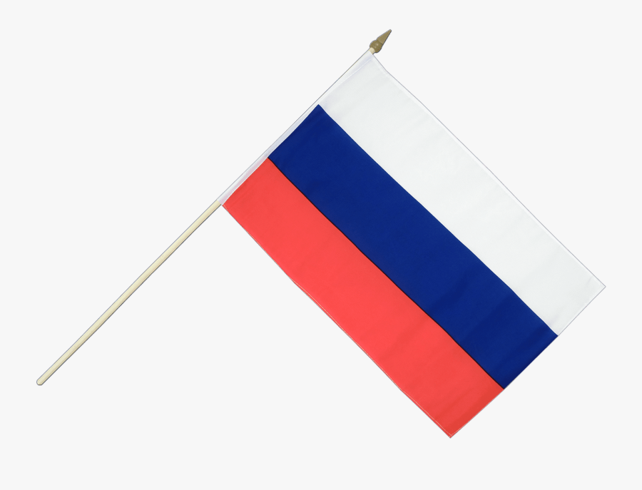 Russia Flag On Stick, Transparent Clipart