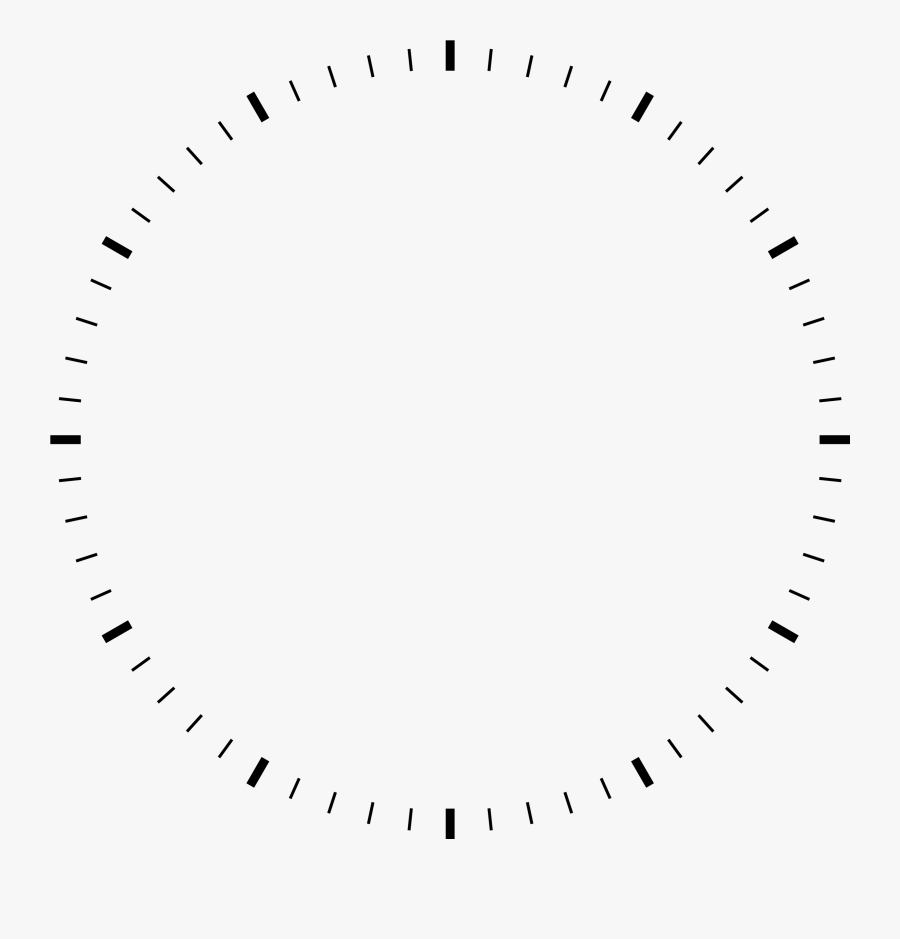 Clock Face Png - Circle, Transparent Clipart