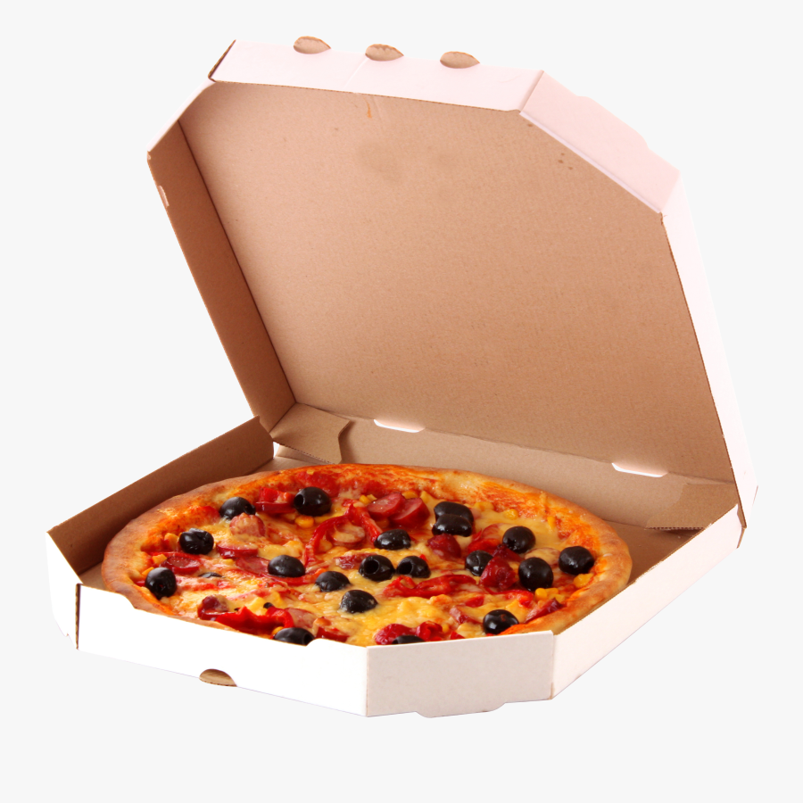 Transparent Pizza Box Png - Pizza In Box Png, Transparent Clipart