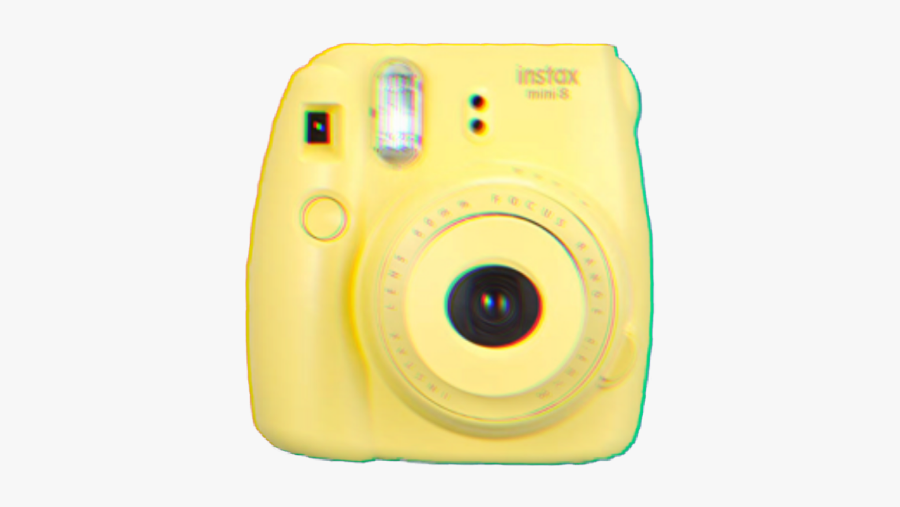 #yellow #polaroid #camera #aesthetic #yellowaesthetic - Point-and-shoot Camera, Transparent Clipart