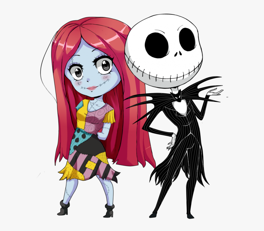 Jack And Sally Png - Nightmare Before Christmas Chibi, Transparent Clipart