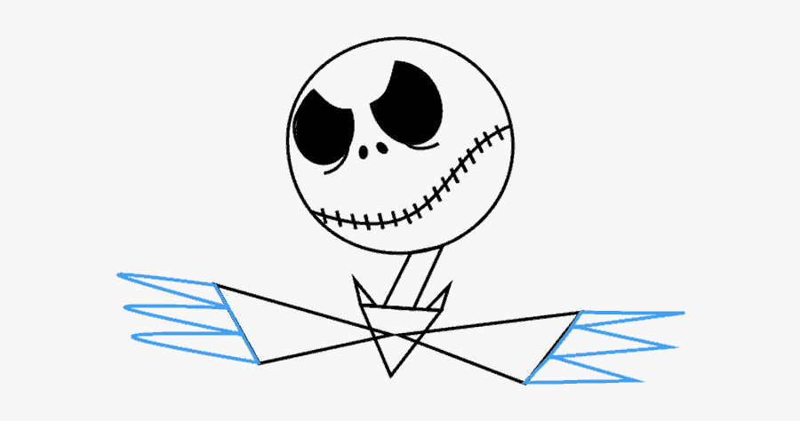 How To Draw Jack Skellington - Jack Skellington Drawing Face, Transparent Clipart