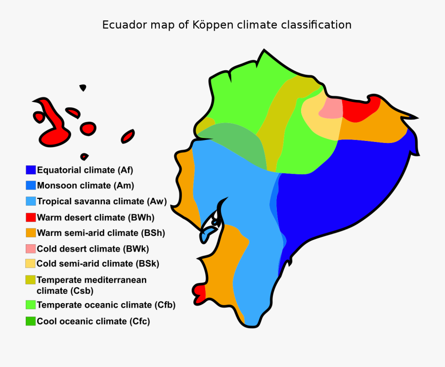 Climate Of Ecuador Wikipedia - Koppen Climate Classification Ecuador, Transparent Clipart