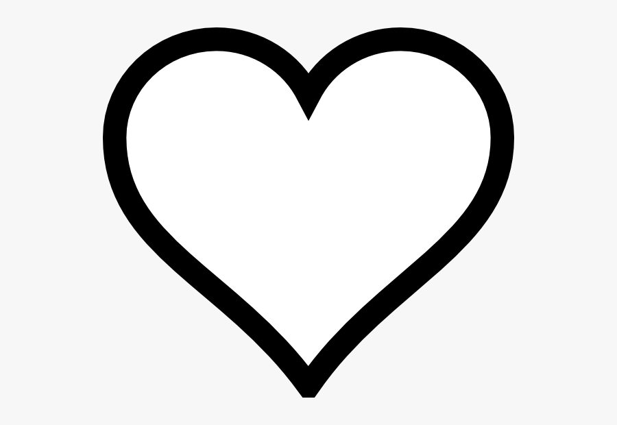Transparent Cartoon Heart Png - Heart Cartoon Black And White, Transparent Clipart