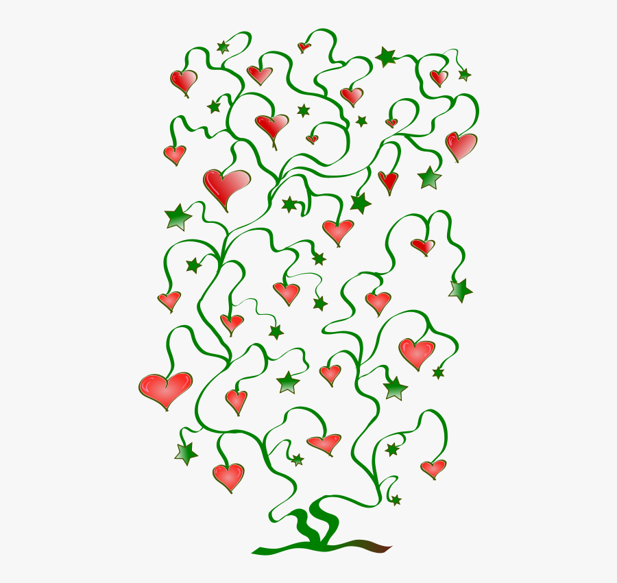 Flower Tree Hearts Leaves Marriage Equality I Support - Clip Art, Transparent Clipart