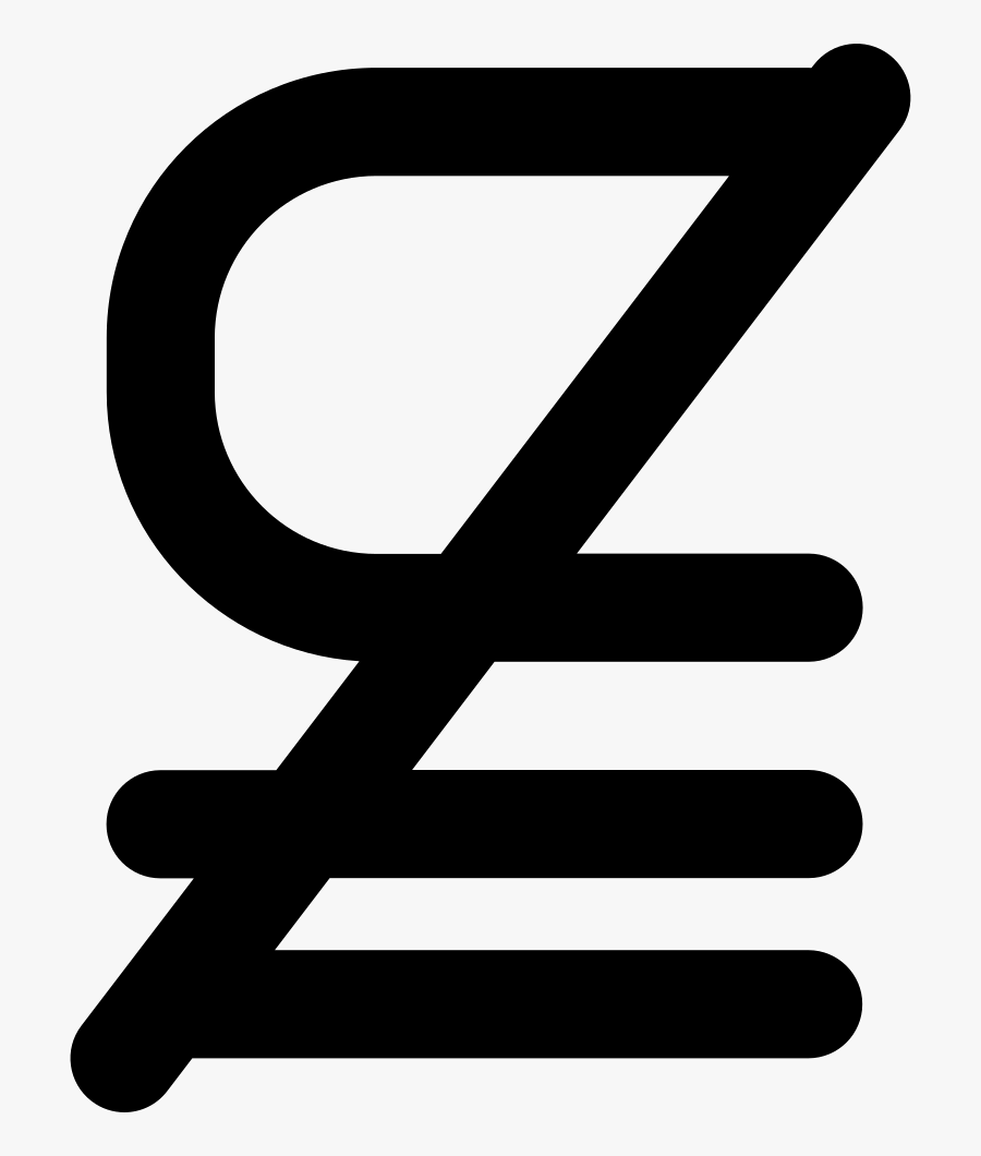Subset Of Above Not Equal To Mathematical Symbol - Subconjunto Simbolo Matematico, Transparent Clipart