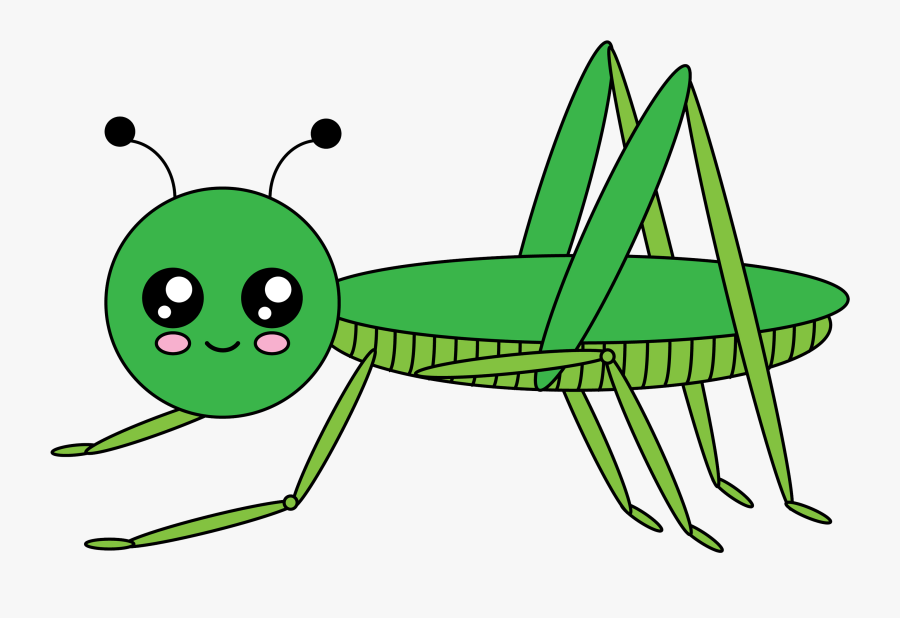 Free Cute Grashopper, Transparent Clipart