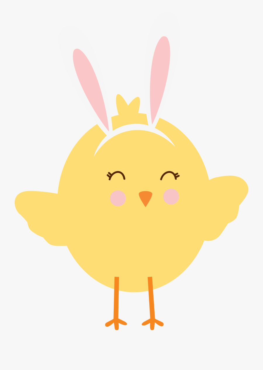 Download Chick With Bunny Ears Svg Cut File - Cartoon , Free ...