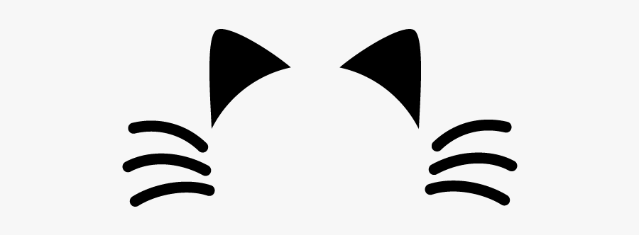 Cat Ears Png - Cat Ears And Whiskers , Free Transparent Clipart