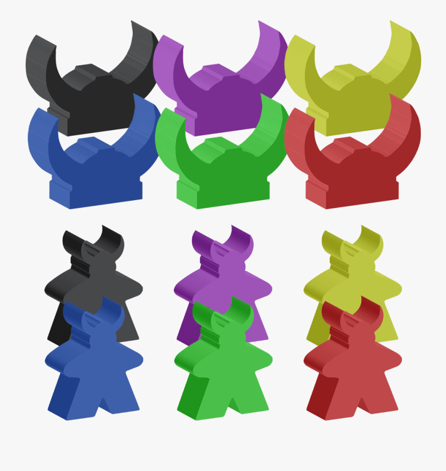 Champions Of Midgard Meeples, Transparent Clipart