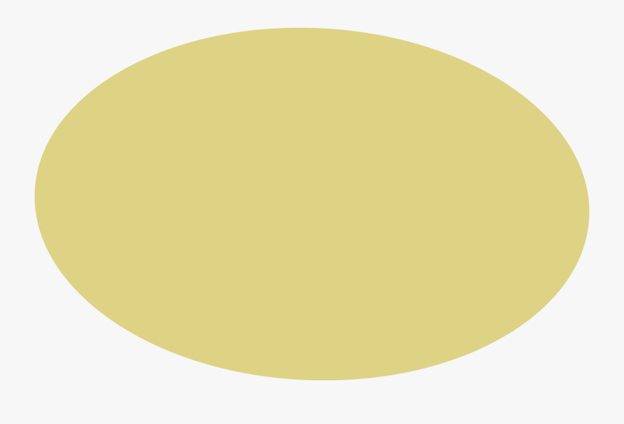 Gold Oval - Yellow Circle Png, Transparent Clipart