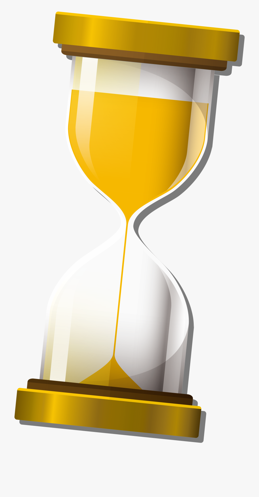 Clip Freeuse Library Hourglass Clipart Simple - Yellow Hourglass, Transparent Clipart