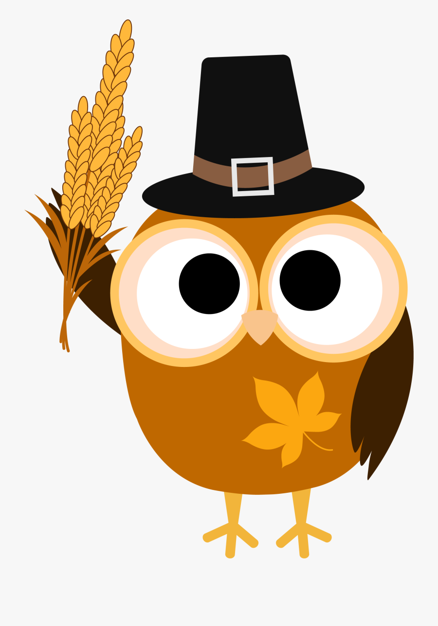 Girl Scout Projects - Owl Thanksgiving, Transparent Clipart