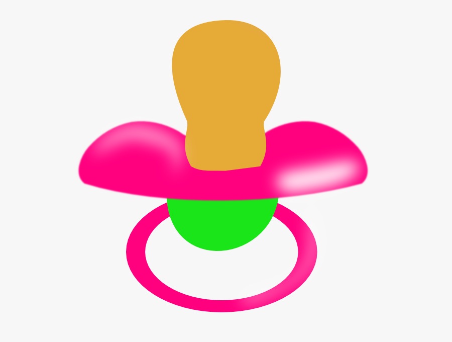 Baby Clipart Pacifier - Pink Pacifier Cartoon, Transparent Clipart