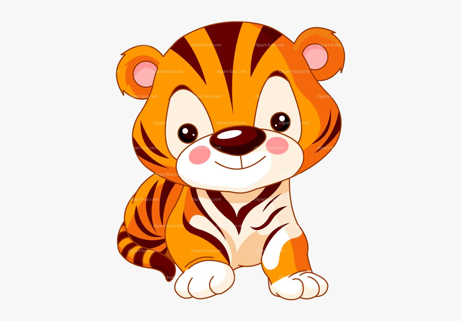 Tiger Free Baby Clipart Images At Vector Clip Art Transparent - Tiger In The Zoo Drawing, Transparent Clipart