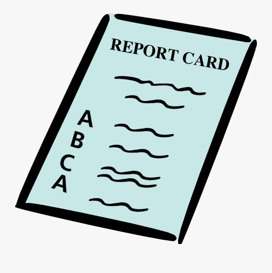 For Those Who Did Not Get Perfect - Bad Report Card Clipart, Transparent Clipart