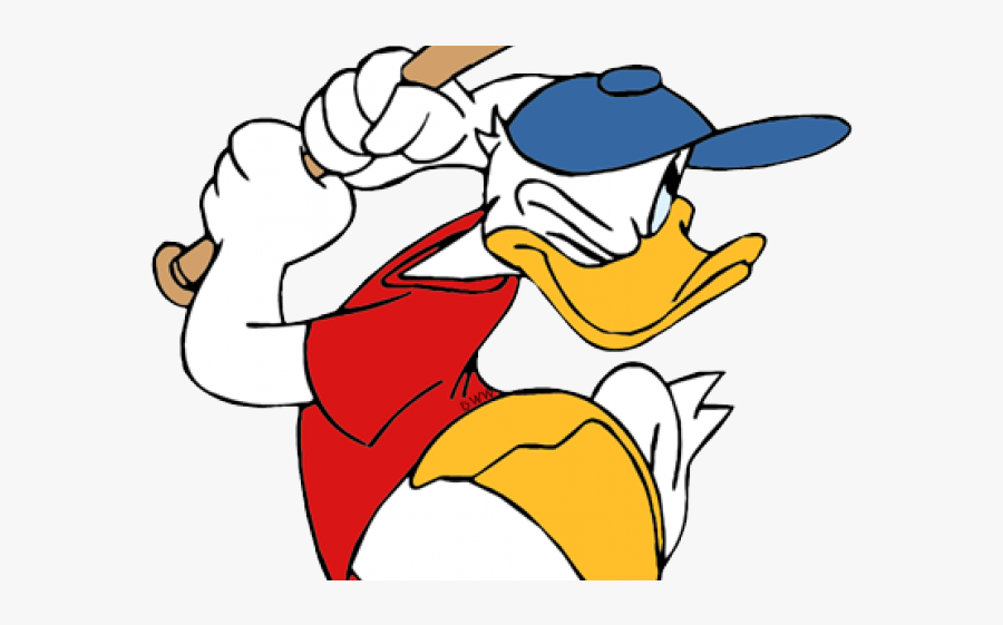 Donald Duck Baseball, Transparent Clipart