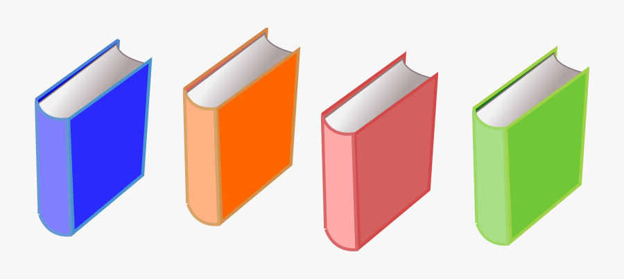 Books Of 4 Png Freeuse Library - Set Of Books Clip Art, Transparent Clipart