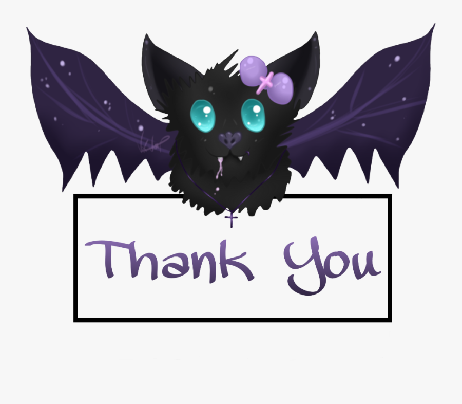 #thankyou @mydrunkenmonkey #bat #vampire - Thank You Vampire, Transparent Clipart