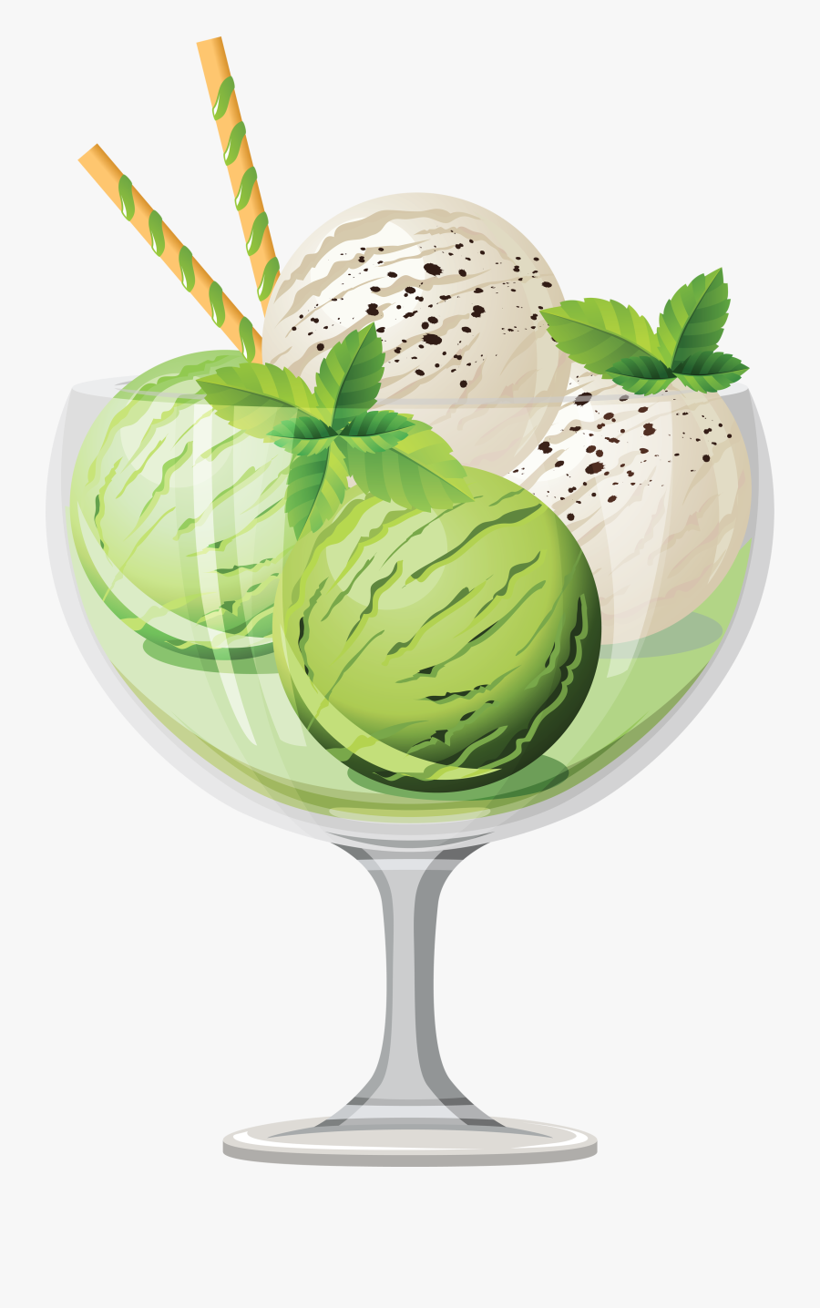 Fruit Ice Cream Png Image - Ice Cream Cup Vector, Transparent Clipart