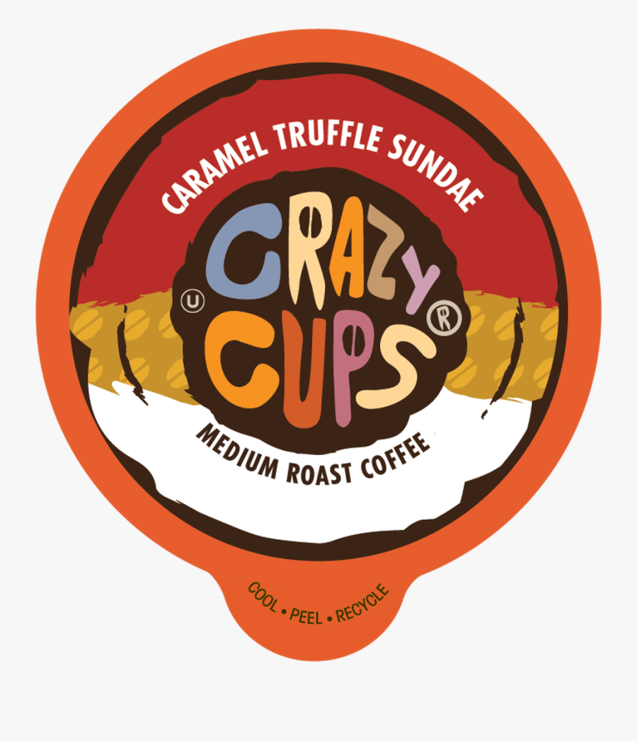 Crazy Cups Caramel Truffle Sundae Flavored Coffee Single - Illustration, Transparent Clipart