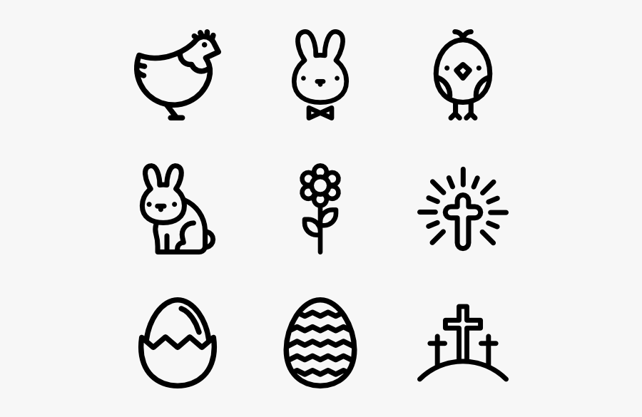 Easter - Easter Icons, Transparent Clipart