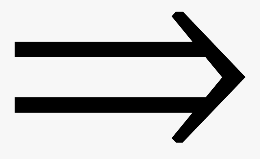 Double Arrow Math Clipart , Png Download - Rightwards Double Arrow, Transparent Clipart