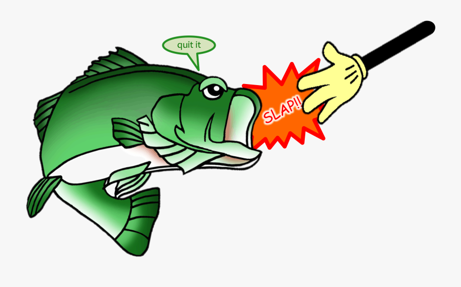 Clip Art Slapping Clip Art - Slap The Bass Fish, Transparent Clipart