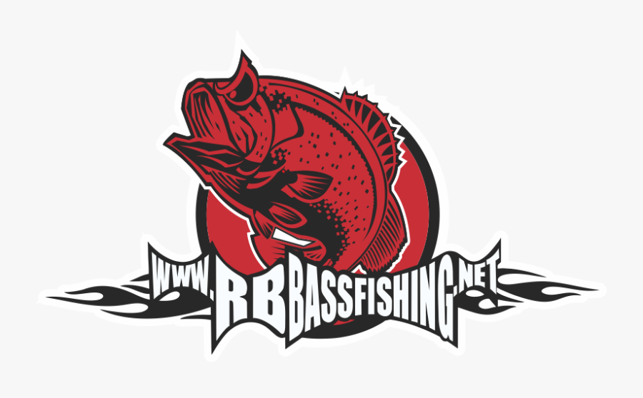 Rb Bass Fishing Banner Logo - Illustration, Transparent Clipart