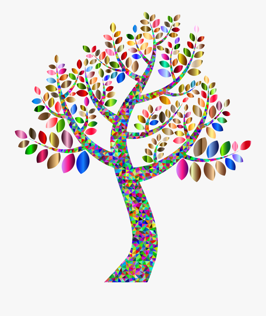 Plant,tree,trunk - Colorful Tree Transparent Background, Transparent Clipart