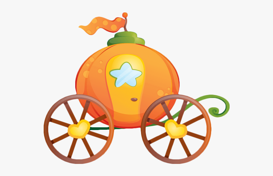 Cinderella Pumpkin Carriage Sticker Clip Art - 卡通 馬車, Transparent Clipart