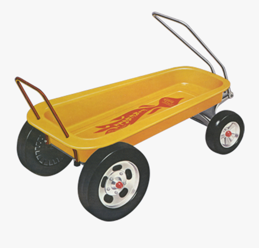 yellow radio flyer wagon