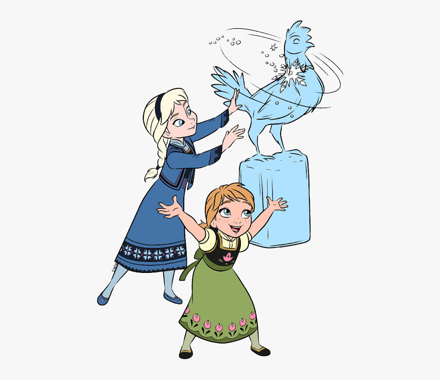 Young Anna Elsa, Transparent Clipart