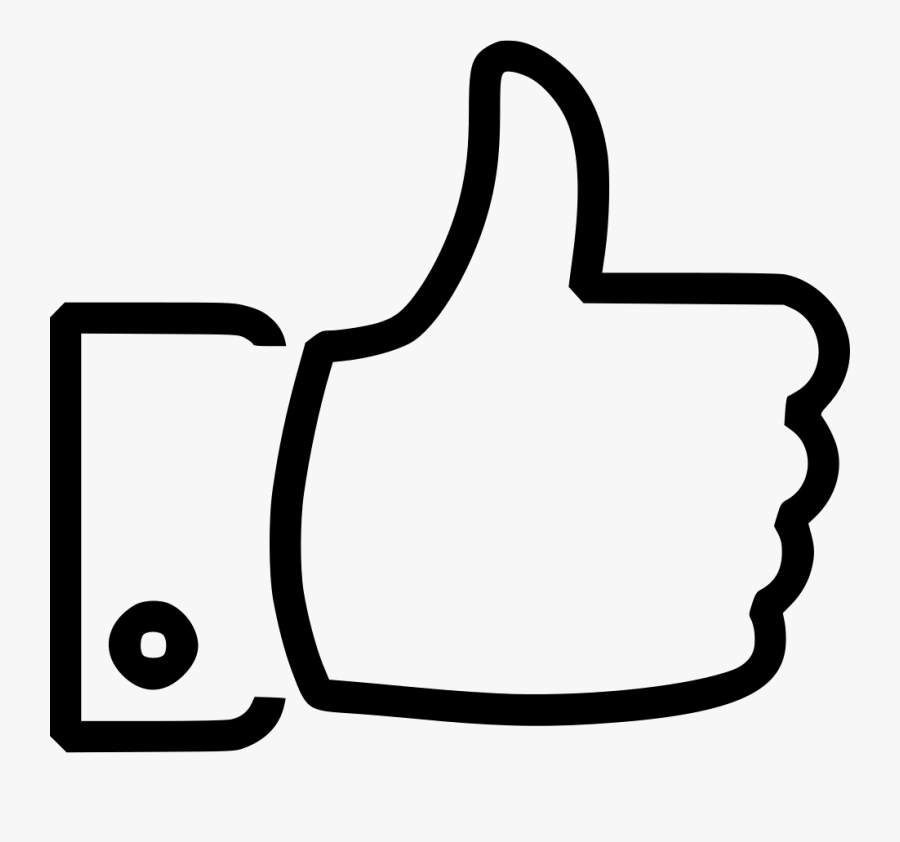 Like Thumb Up Thumbup Agree Admit Yes - Like Png Icon White, Transparent Clipart