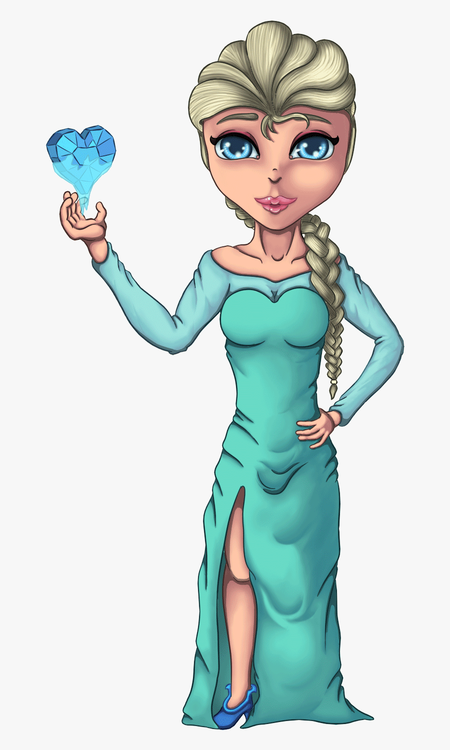 Elsa Clipart Frozen Cartoon - Cartoon, Transparent Clipart