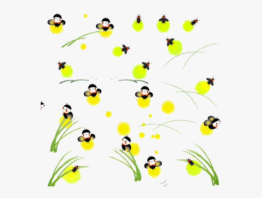Clip Art Fireflies Photo - 螢火蟲 卡通, Transparent Clipart