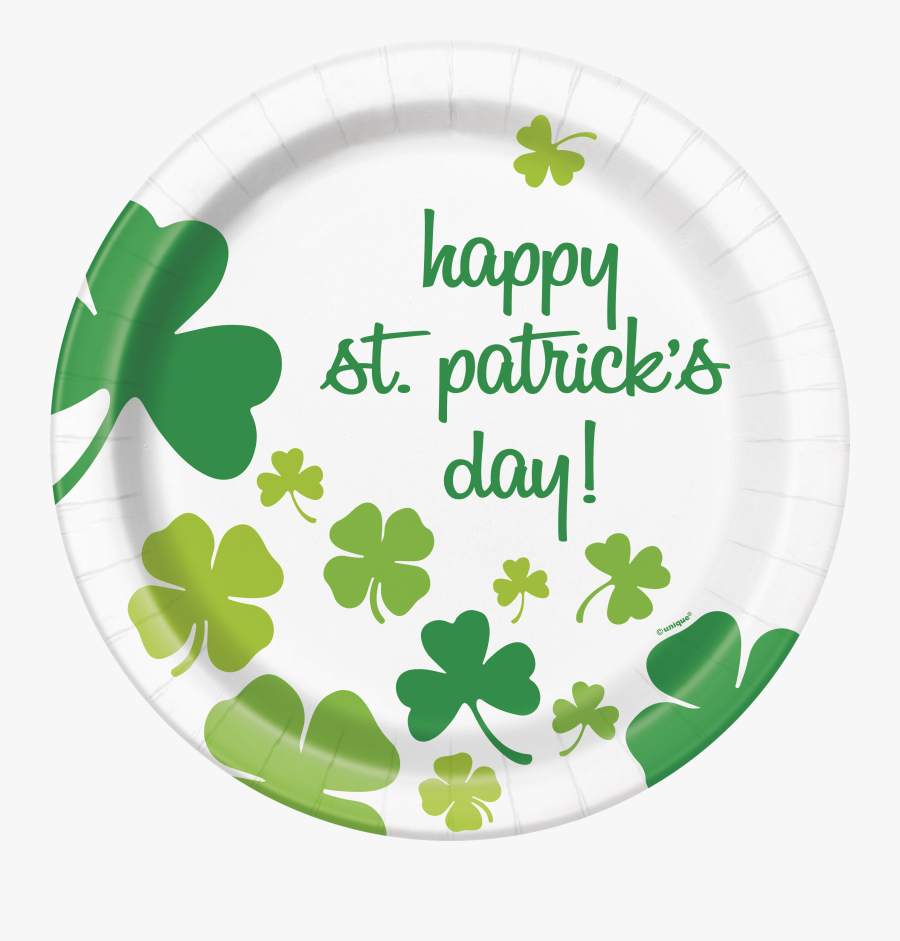 Transparent Paper Plate Png - Happy Birthday On St Patrick's Day, Transparent Clipart